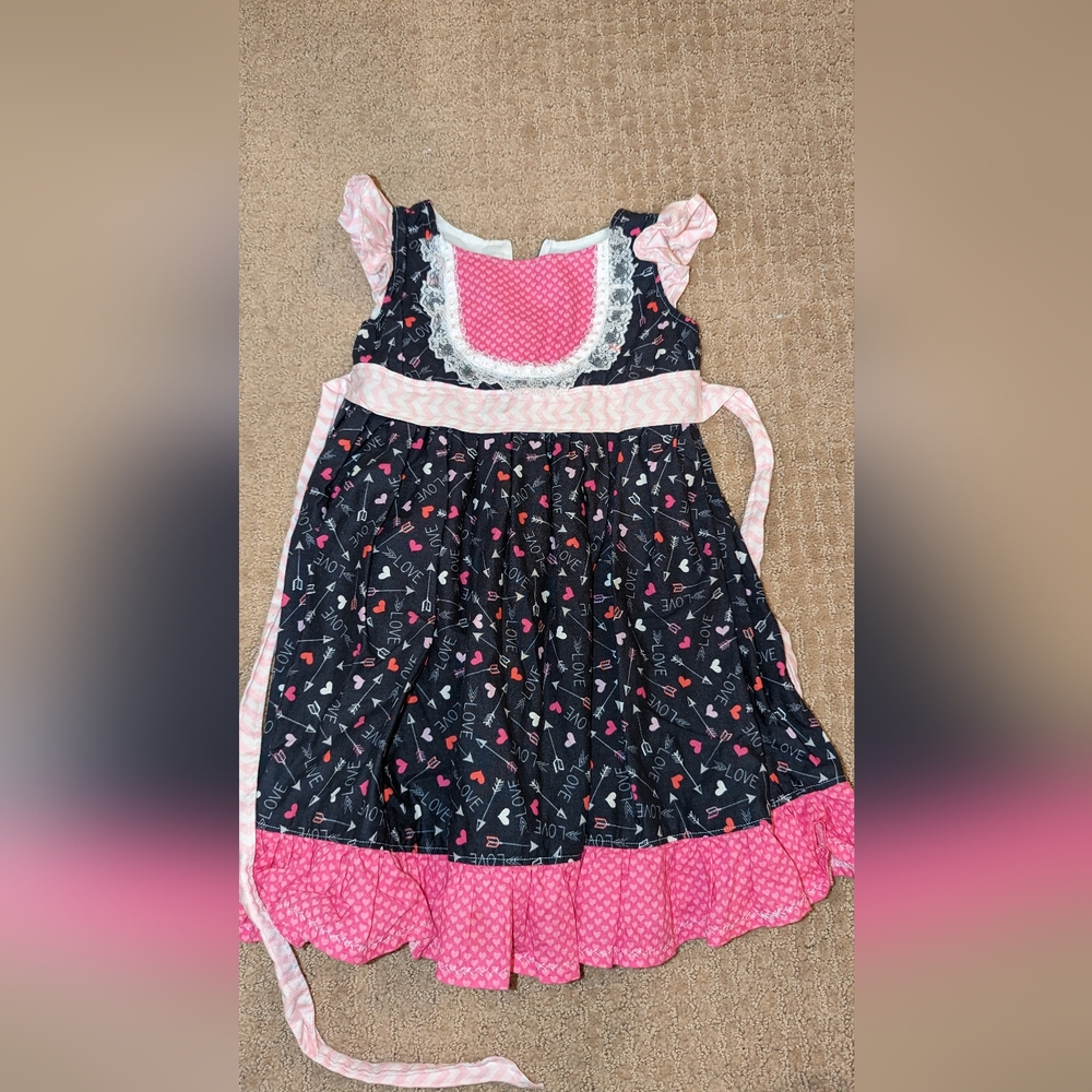 Custom boutique Valentine's day themed dress